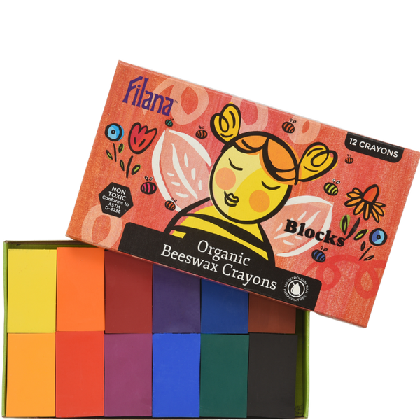 filana beeswax crayon blocks - set of 12