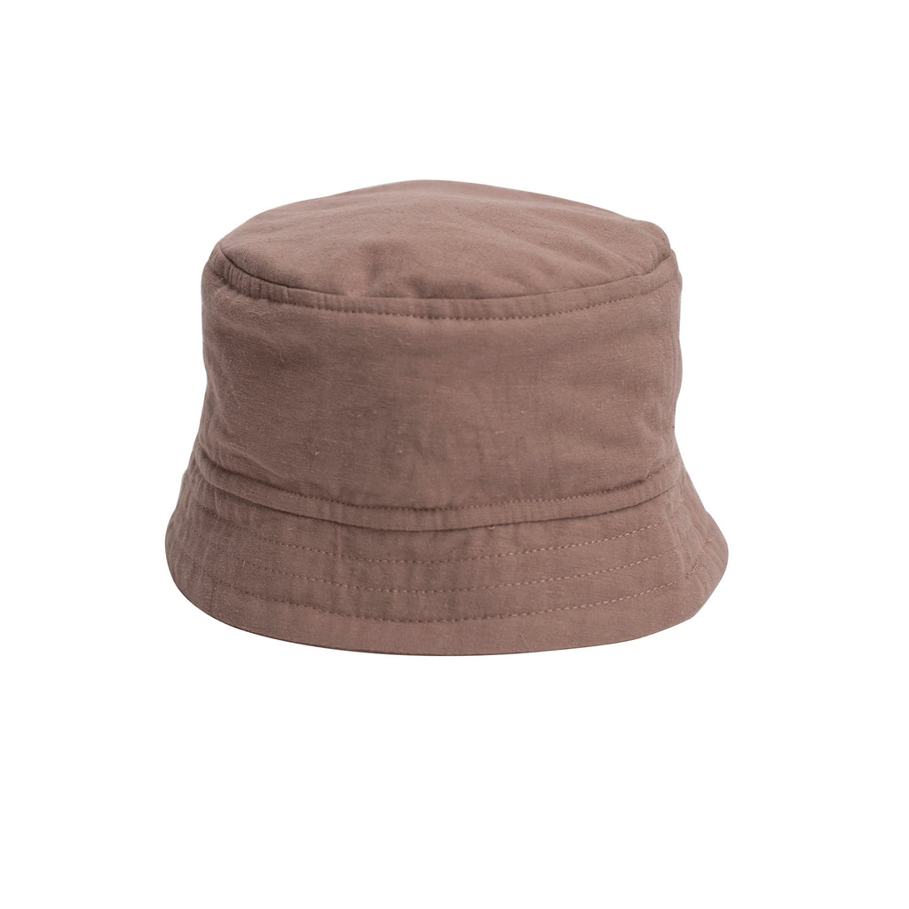 summer bucket hat - redwood