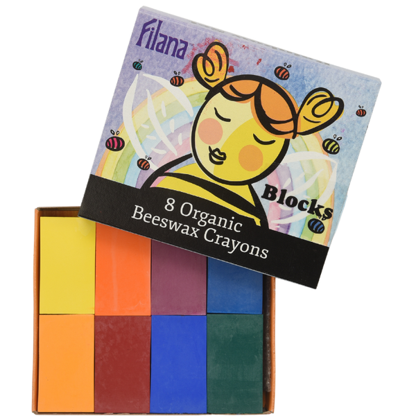 filana beeswax crayon blocks - set of 8