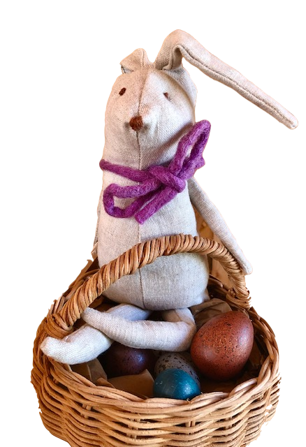 handmade linen bunny