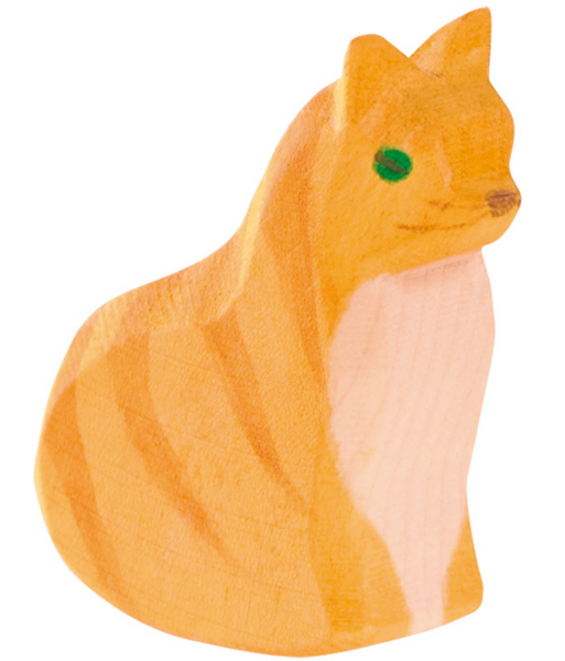 ostheimer orange cat, sitting