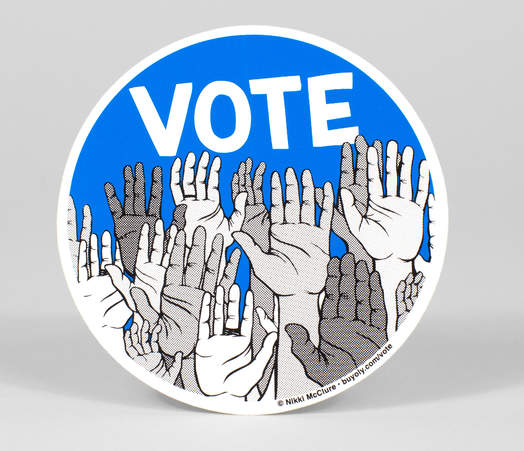 NIkki McClure - VOTE sticker